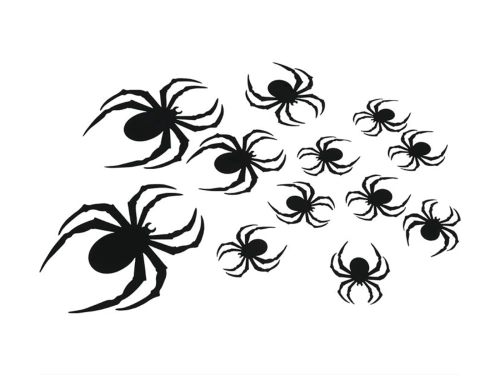 Halloween păianjen decor - 8 buc.