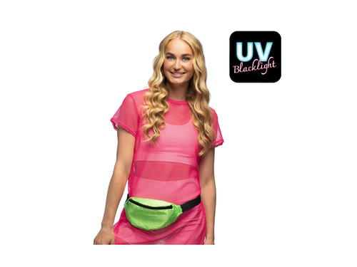 UV verde neon paiete șold sachet