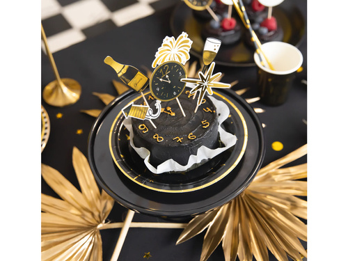 Cupcake pickers de Anul Nou Anul Nou fericit - 6 buc.