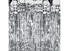 Perdea - perdea de ușă argintie - 100 x 250 cm