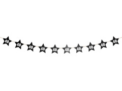 40th aniversare banner stea - negru - 14 buc.