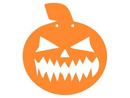 Dovleac de Halloween din hârtie 13 cm - 1 buc.