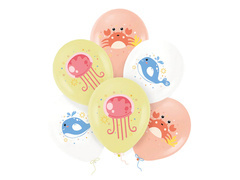 Baloane Latex Animale de mare - 30 cm - 6 buc.