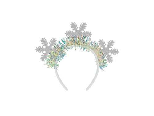 Bentiță fulg de nea cu sclipici