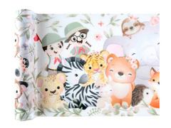 Pânză nețesută pentru decorarea mesei Animale - 30 cm x 5 m - 1 buc.