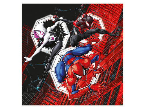 Șervețele aniversare Spiderman - 33 cm - 20 buc.