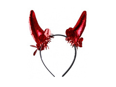 Bentiță roșu coarne Diavol