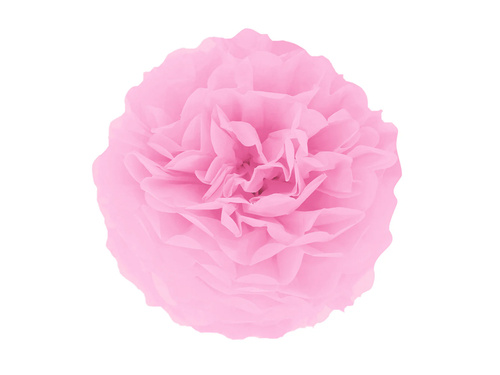 Decorațiuni florale suspendate pom pom - roz deschis - 35 cm - 1 buc.