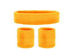 Disco 80s neon portocaliu brățări - 3 buc.