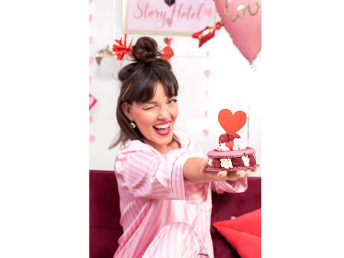 Cupcake pickers Inimi roșu - 6 buc.