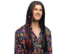 Peruca hippie cu împletituri
