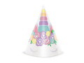 Șepci aniversare unicorn - 6 buc.