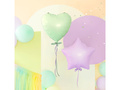 Pistachio balon de foi cu inima - 45 cm - 1 buc.