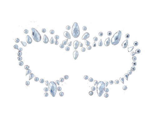 Stickere autoadezive pentru fețe argintii - 1 op.