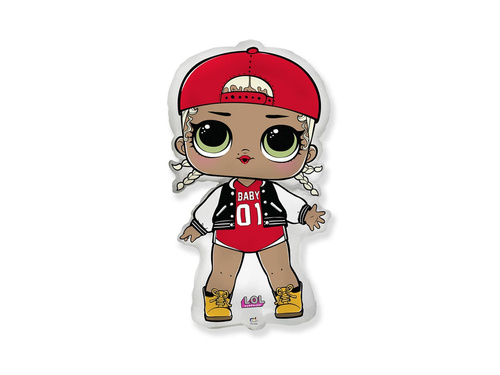MC Swag LOL Surprise balon cu băț de folie - 31 x 18 cm - 1 buc.