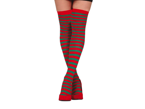 Ciorapi elf roșu-verde