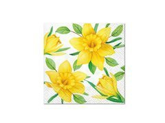 Șervețele de Paște Narcise - 25 cm - 20 buc.