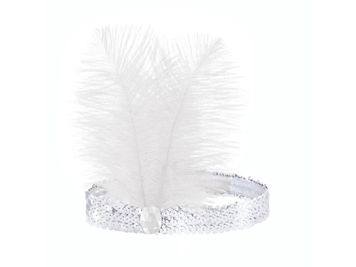 Bentiță retro argintie din anii '20 - 1 buc.