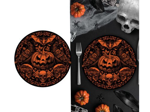 Farfurii pentru casa bântuită de Halloween - 23 cm - 6 buc.