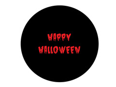 Napolitană decorativă pentru tort Bloody Halloween - 20 cm