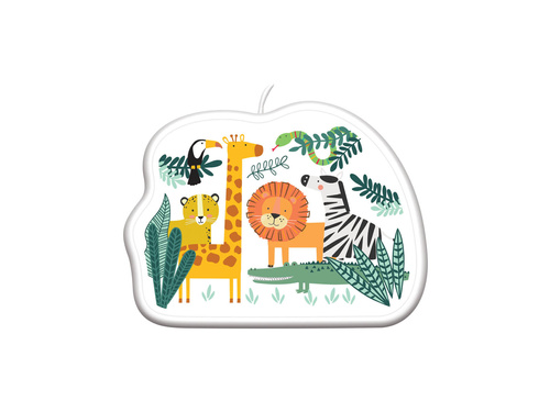 Lumânare aniversară Get Wild - 9 cm - 1 buc.