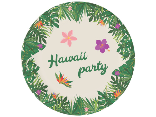 Farfurii Hawaii Party - 18 cm - 6 buc.