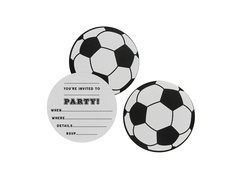 Invitații aniversare fotbal - 10 buc.