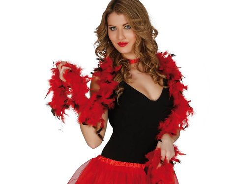 Boa - negru și roșu - 180 cm.