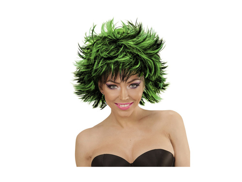 Peruca neagră și verde Steamy