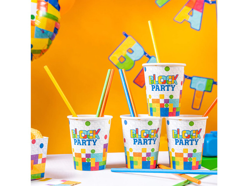 Cupe aniversare Blocuri - 220 ml - 6 buc.