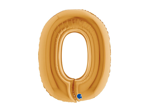 Balon folie litera O auriu - 40" - 1 buc.