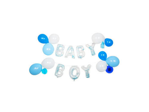 Set baloane Baby Boy pentru baby shower - 1 set