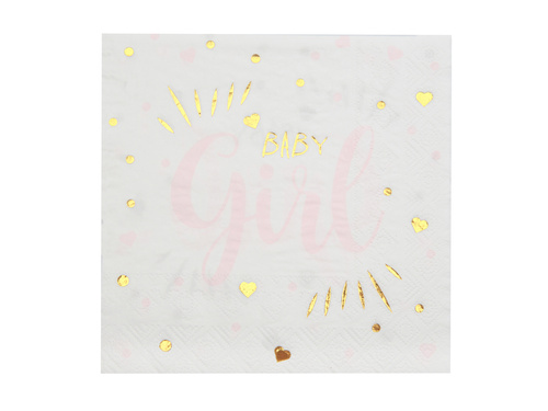 Șervețele de hârtie Baby Girl - 33 cm - 20 buc.