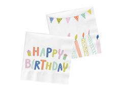 Șervețele Happy Birthday - 33 cm - 20 buc.