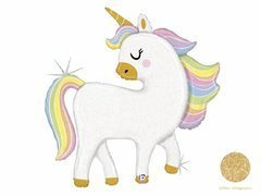 Balon din folie Pastel Unicorn - 122 cm - 1 buc.