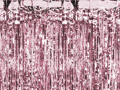 Perdea - Perdea de ușă metalic roz auriu - 200 cm x 100 cm