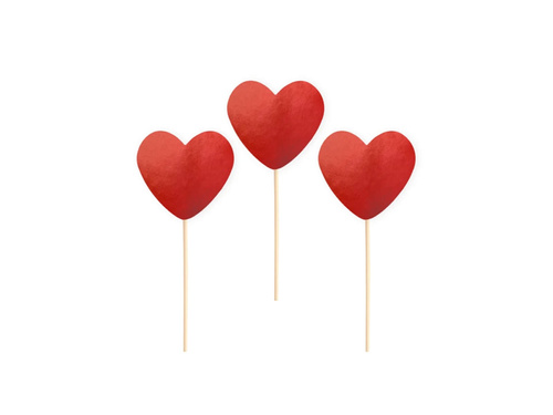Inimi roșii - 6 buc.