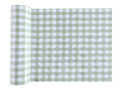 Decorațiune cu șir de masă în carouri verzi - 26 cm x 3 m - 1 buc.