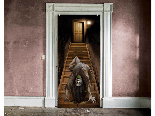 Decor pentru ușa pivniței pentru Halloween - 1 buc.