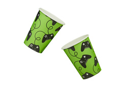 Cupe aniversare Game On - 250 ml - 8 buc.