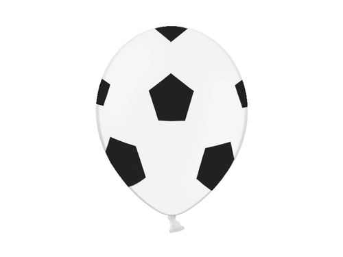 Baloane cu imprimare "Fotbal" - 30 cm - 6 buc.