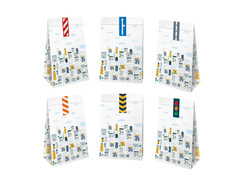 Pungi de hârtie Auta - 6 buc.