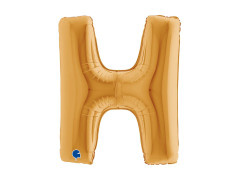 Balon din folie litera H auriu - 40" - 1 buc.
