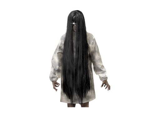 Peruca neagră a unui spirit rău - 100 cm