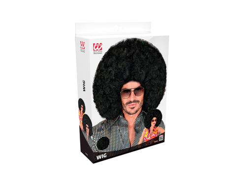 Peruca afro negru mare
