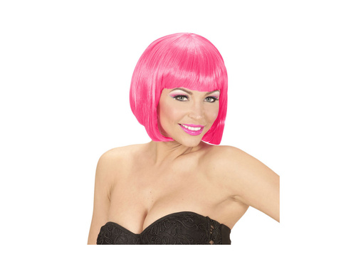 Peruca Valentina roz neon