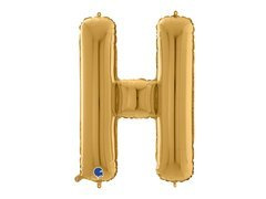 Balon din folie auriu litera H - 66 cm - 1 buc.