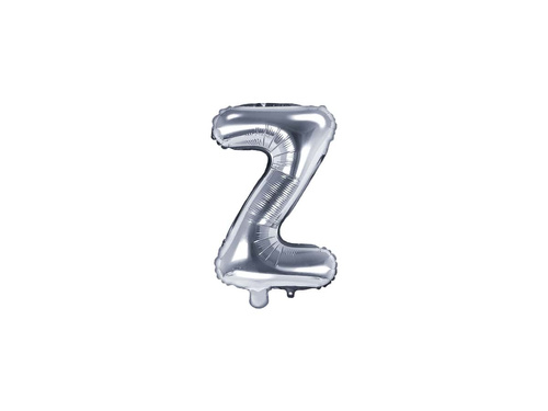 Balon din folie litera "Z" argintiu - 35 cm
