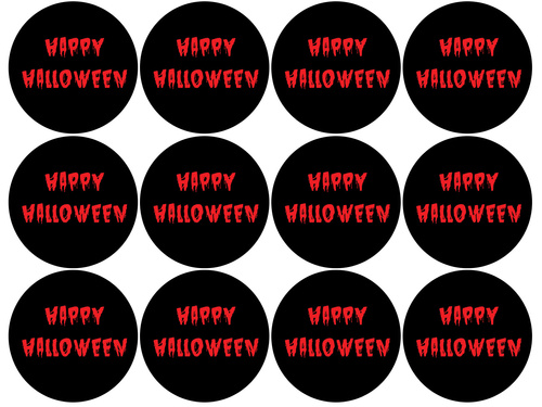 Wafers pentru cupcakes brioșă Halloween sângeros