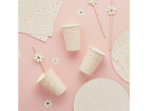 Cupe aniversare Daisies - 250 ml - 8 buc.